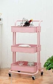3-Tier Rolling Storage Trolley