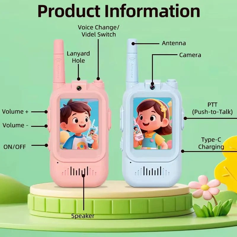 Kids Walkie-Talkie Camera Toy Set